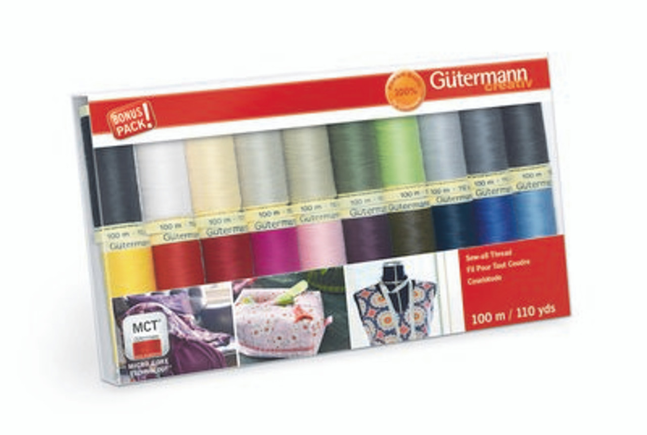Sew-all Thread Set - Gutermann - Basic Colors 20 spools - The